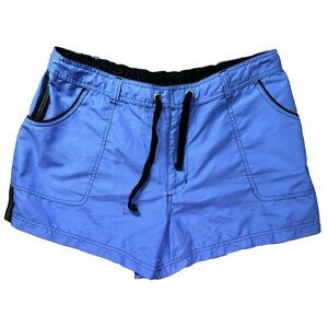 Vintage Dunlop Tennis Shorts Womens Large Purple Wimbledon Pockets‎ Drawstring